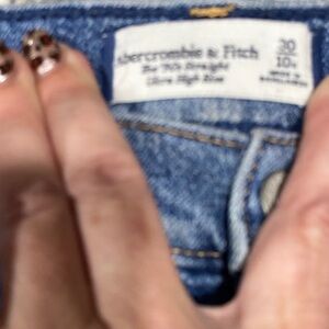 Abercrombie & Fitch Women's Classic Blue Straight Leg Jeans